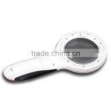 2014 New HANDHELD 8 LED BULBS UV ILLUMINATED LIGHTED GLASS LENS MAGNIFIER MAGNIFYING