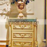 French Rococo Style Six Door Wardrobe Closet With Mirror/ European Classic Wood Carved Wardrobe Cabinet/ Antique Bedroom Armoire thumbnail-4