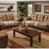 Brown Color Genuine Leather Sofa Set | Living Room Sofa Made in Leather or Fabric B400013 thumbnail-1