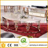 Stainless Steel Marble Modern Gold Coffee Table C366 thumbnail-1