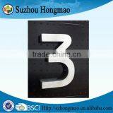 Brushed Stainless Steel House Number in Size 100mm thumbnail-1