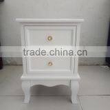 White Two Drawers Wooden Cabinet for Living Room Furnitures thumbnail-1