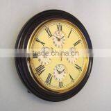 World Time Wall Clock, Antique Style Wall Clock, Modern Wall Clock, Wooden Wall Clock, Pendulum Wall Clock, Modern Wall Clock thumbnail-1