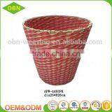 Many Color Handmade 100% Natural Custom Decorative Woven Paper Waste Basket Waste Bin thumbnail-2