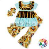 Short Sleeve Ruffle Shirts and Pants Baby Boutique Remake Outfits Wholesale Girl Boutique Clothes thumbnail-5