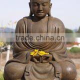 Outdoor Garden Decoration Stone Carving Gemstone Female Buddha Statues