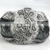 New Model Metal Chain Ornament Snake Skin Fashion Ladies Handbag thumbnail-2