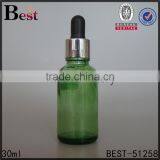 Wholesale Hot Selling 30ml Green Empty Glass Bottle Manufacturer Dubai Dropper Cosmetics Essential Oil High Quality Free Sample thumbnail-5