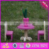 2016 Hot Sale Baby Wooden Doll Furniture Set, Top Fashion Kids Wooden Doll Furniture Set, Children Wooden Doll Furniture W06B047 thumbnail-1