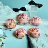 Colorful Satin Handmade Rose Flower Headband for Kids Hair Accessories thumbnail-3