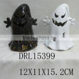 Holloween Decorations Witch Ghost Ceramic LED Lantern thumbnail-3