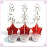 Made in China Red Star Shape Resin Base Memo Holder Clips