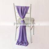 72*190cm Free Shipping Chiffon Chair Sashes Yellow/Wine/Blue/Purple/Pink Chair Sashes For Wedding Chiavari Chair Decoration thumbnail-6