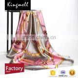 Custom 2017 Women Accesory Silk Digital Print Scarf Shawl thumbnail-2