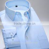 Custom Long Sleeve Shirts Wholesale Cotton Casual Square-cut Collar Plain Dyed Official Shirts for Men thumbnail-5