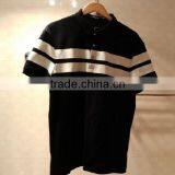 High Quality Polo Brand Black Combination White Stripe Polo Orginal Price for Famou Brand Polo Shirt thumbnail-1