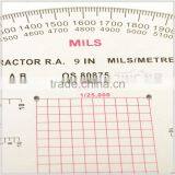 9inch Sandwich Line Military Protractor, Transparent Plastic Big Protractor for Military Training #KMP-3 thumbnail-2