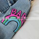 Korean Style Baby Clothes Romper Stone Washed Denim Romper With Two Pocket thumbnail-6