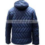 Warm Men's Quilted Nylon Winter Jackets With Fur Hood thumbnail-3