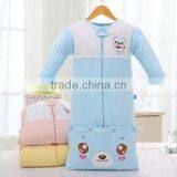 High Quality Pure Cotton Baby Sleeping Bag Lovely Bear Printing Baby Muslin Sleeping Wrap thumbnail-1