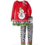 2017 Wholesale Children's Boutique Clothing Cute Baby Set Kids Christmas Outfit thumbnail-3