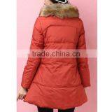 2015 New Listing Women Long A-Line Down Jacket With Fur Collar thumbnail-3