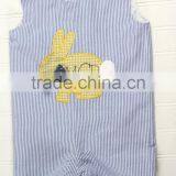 2017 Baby Boys Easter Outfit Kids Bunny Shortall Newborn Baby Boys Romper thumbnail-1