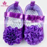 Big Flower Decorative Stylish Newborn Girls Crib Shoes Baby Girl Shoes Toddlers Soft Shoes thumbnail-5