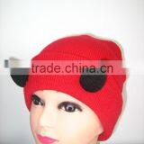 Funny Knitted Beanie Hats With Horn thumbnail-1