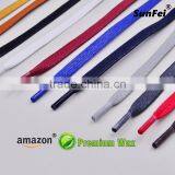 Wax Shoelaces Flat Cotton Leather Accessories for All Court-Cross Shoes - All Size - 7-10mm Width - Accept Custom thumbnail-5