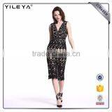 Latest Fashion Pattern Sleeveless Dress Spring,cheap Full Sequin Dress,celebrity Fitted Dress