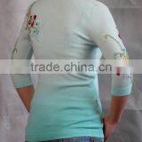Ladies Sweater Ladies' Computerized Embroidered Sweater Space-dyed thumbnail-1
