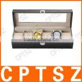 Beautifully Six Windows Standard Edition Leather Watch Display Box Storage Box Watch Box Watch thumbnail-2