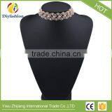Luxury Beads Collar Chokers Necklace Pendant Geometry Rows Wedding Sexy Maxi Necklace Statement Chokers Women thumbnail-5