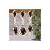 3 PC Kitchen Wall Plaque, Cutlery Set, Ceramic Fork and Spoon thumbnail-1