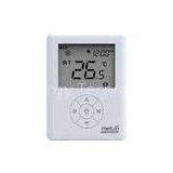 White IP20 Household / Residential Heat Cool Thermostat With ON / Off Control
