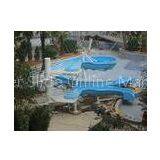 Outdoor Fiberglass Swimming Pool Water Slides , Family Fun Game Water Park Slides thumbnail-1