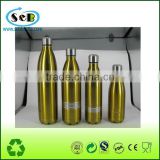 Double wall insulated cola shaped stainless steel vacuum flask,sport outdoor water bottle