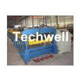 Chromadek IBR Roof Panel Roll Forming Machine With 0 - 15 M/min Working Speed