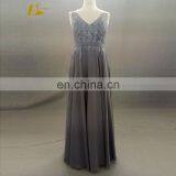 Wholesale V Neck Sleeveless Chiffon Made In China Evening Dresses 2017