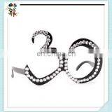 Birthday Novelty Fun Clear View Bling 30 Number Party Glasses HPC-0650