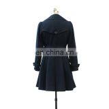 2016 Top Sale Lady Autumn Double Breasted Dust Coat With Belt thumbnail-6