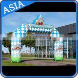 Outdoor Clown Advertising Inflatable Airtight Arch Gate For Sports Event