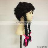 Cute Wigs Black Curly Braids Wigs for Party P-W205 thumbnail-2