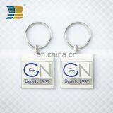 Square Shape Hard Enamel Custom Metal Car Keychain thumbnail-6