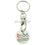 Custom Plated Silver Metal Engraved Childhood Coin Trolley Token