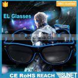 2018 hottest night and club party led flashing EL glasses with flashlight