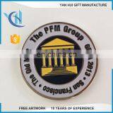 Custom Enamel Souvenir Two Tones Military Navy Geocache Brass Challenge Metal Coin thumbnail-2