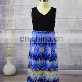 Hand Embroidered Side Trim Polyester Long Maxi Dress Family Matching Mother and Daughter Dress (this Link for WOMAN) thumbnail-3