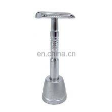 Women Best Choice Shaver Rose Gold Brass Metal Handle Single Blade Safety Shaving Razor thumbnail-2